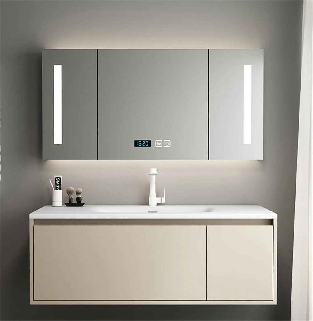 2023 New Design Bathroom Cabinet Mirror Bathroom Vanity American Wood Luxury Bathroom Cabinet Set