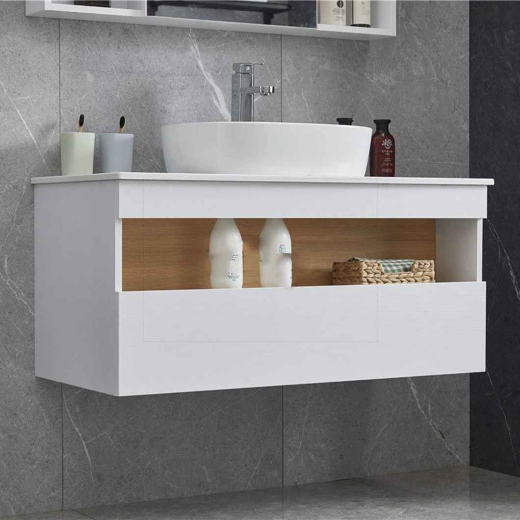 36-Inch Modern Sink Bathroom Cabinet Waterproof Wooden Dressing Cabinet with Smart Mirror Cabinet
