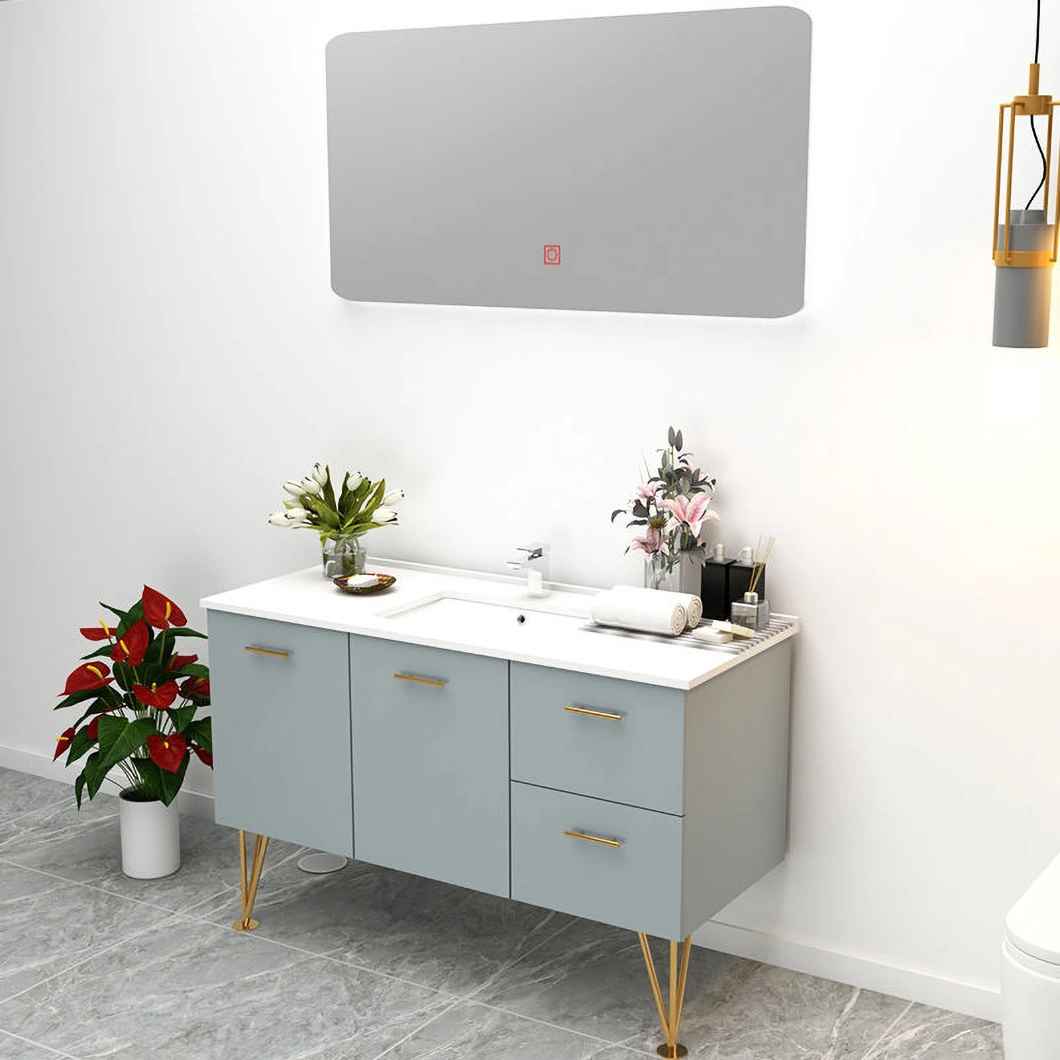 Modern Bathroom Furniture Bathroom Wooden Dressing Cabinet Floor Hotel Sink Bathroom Cabinet Set